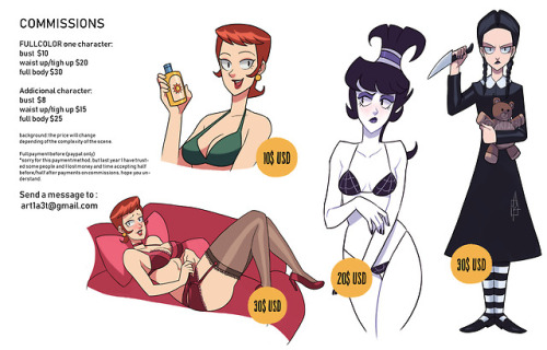 art1a3t:COMMISSIONS OPEN!Hello everyone, I decided to take...