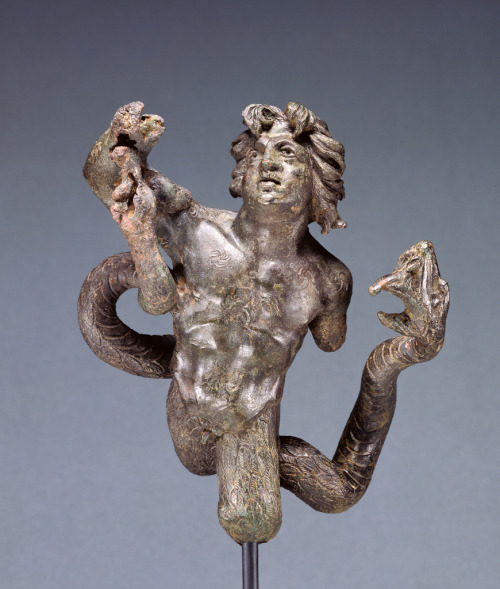 theancientwayoflife:~Statuette of a Snake-legged...