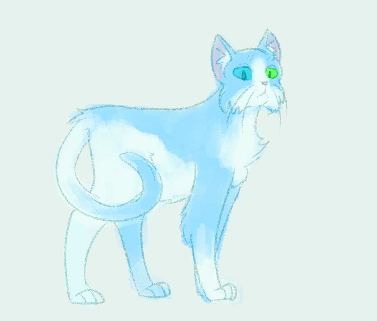 Mistyreed as a warrior cat