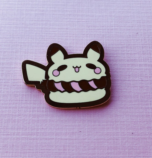 retrogamingblog:Pokemon Dessert Pins made by CosmicSkies