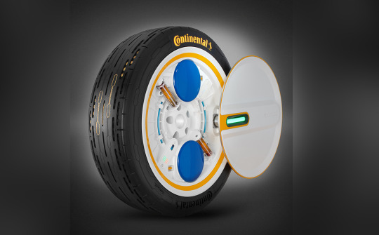 Continental desenvolveu um protótipo de pneu que se calibra sozinho, contando com bomba centrífuga que monitora e corrige a pressão do ar.