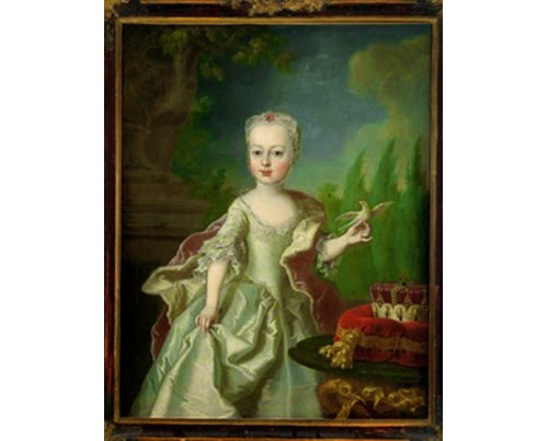 A portrait of Marie Antoinette by Johann Michael Millitz, 18th century.