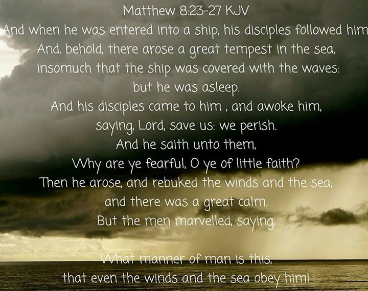 U R Lovable Matthew 823 27 Kjv And When He Was Entered