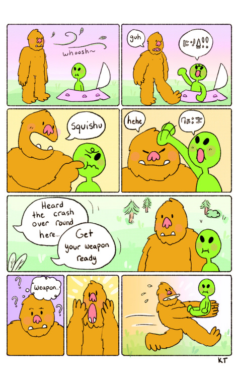 bignosebug:Here is the final Bigfoot and Alien comic! Happy...