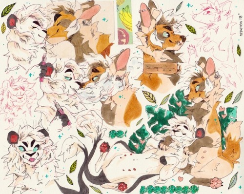 a sketchpage commission for artkour on twitter!