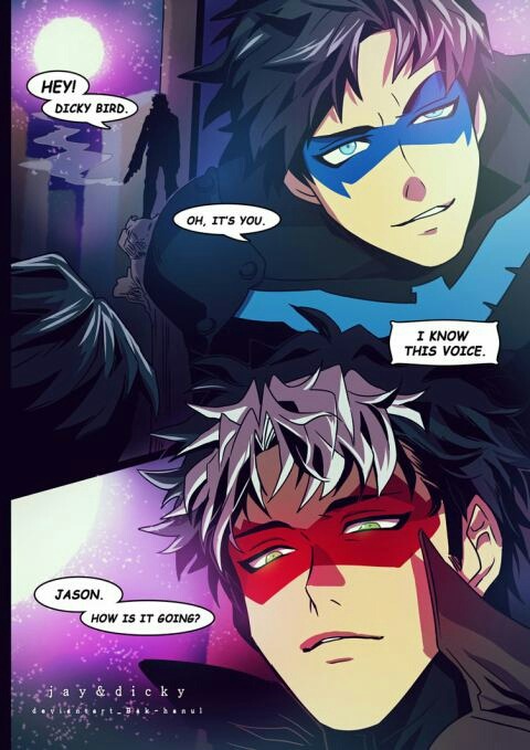 pervycookiex3:Jason Todd - Red Hood, Dick Grayson - Nightwing