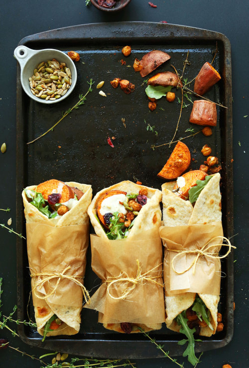 vegan-yums:Vegan Thanksgiving ideasThanksgiving wrapsButternut...