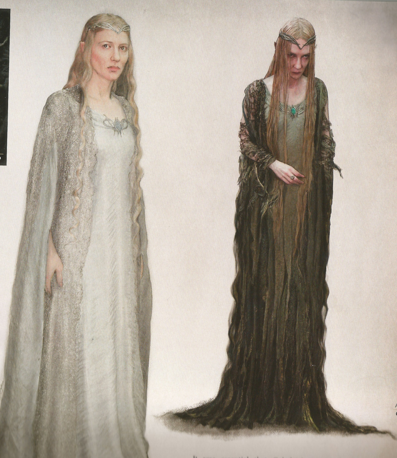 thrandurins: galadriel and elrond concept art - I AM THE MAKER