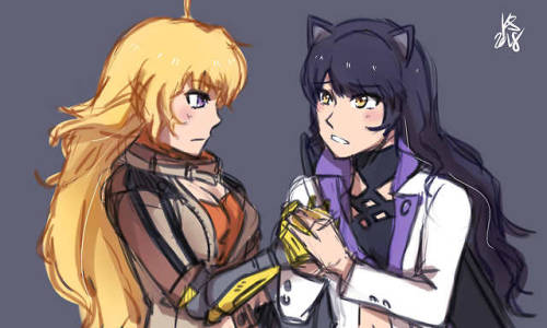 rwby yang blake yang xiao long blake bellodona bumblebee rwby volume 6 rwby6 rwby spoilers