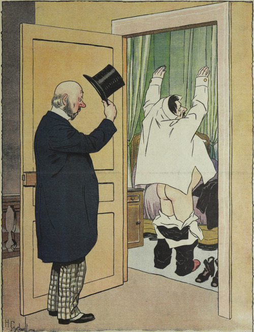 profoundgaiety:Hats Off to YouFrom Le Rire, 1913.