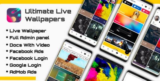 Ultimate Live Wallpapers Application (GIF/Video/Image) v1.0 Nulled