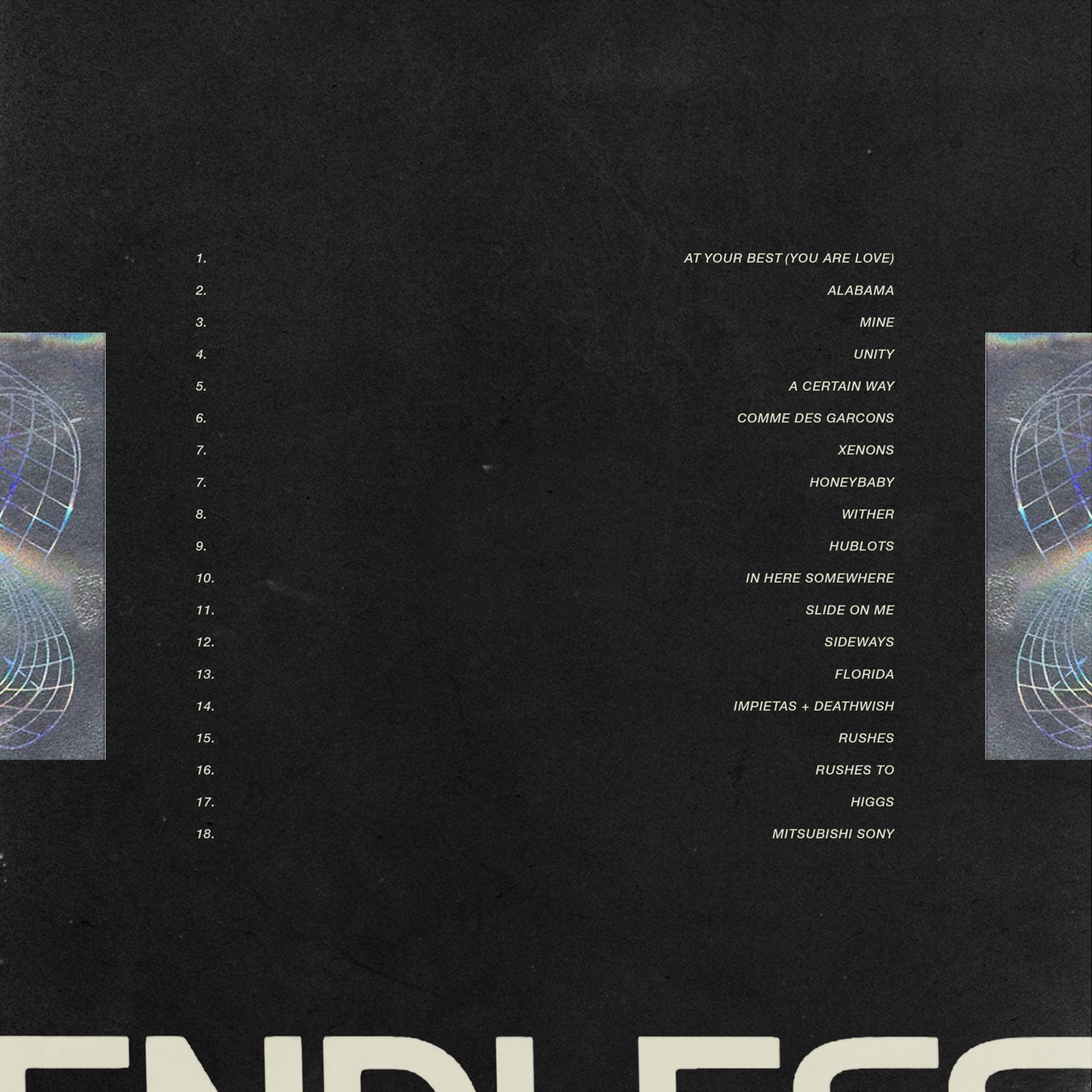 Frank Ocean Endless Album Tracklist