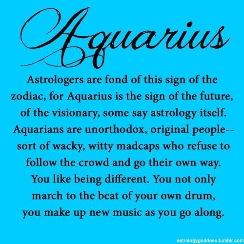 aquarius traits on Tumblr