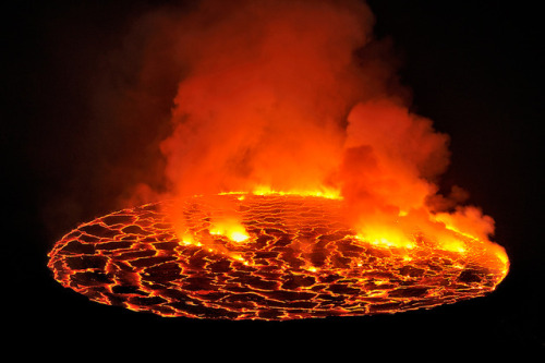 end0skeletal:Mount Nyiragongo is an active stratovolcano...