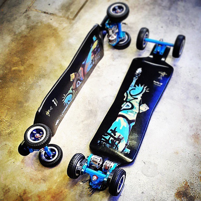 enertion boards — These two custom made all-terrain eboards will be...