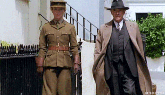 Foyle's War: All Clear: Michael Kitchen: Honeysuckle Weeks: Foyle and Sam walking 4