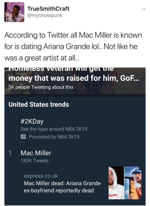 revolutionarykoolaid:Mac Miller passed away today due to an...