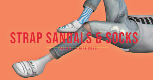 casteru:strap sandals & socks // halloween gift 1/3 //...