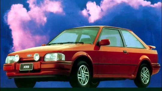 carros que saíram de linha: Ford Escort XR3 1987 vermelho de frente