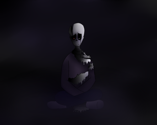 starsandsnowtracks:Another Gaster of mine, WD, trapped in the...