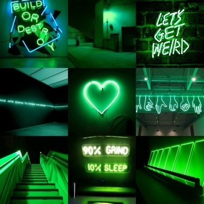 aesthetic neon green | Tumblr