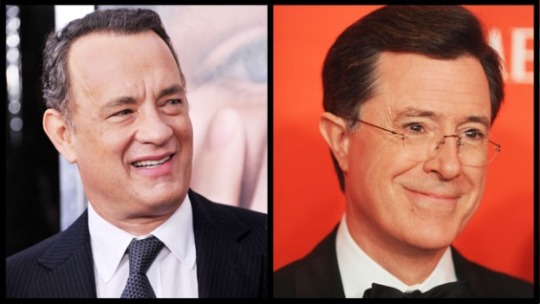 Stephen Colbert Tom Hanks Split - H 2012