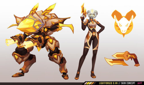 official-alan-dabiri:Lightforged D.va [Skin Concept] by...