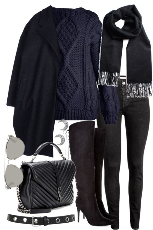 polyvore fashion style I Love Mr. Mittens MM6 Maison Margiela H&M Yves Saint Laurent Christian Dior Miss Selfridge clothing