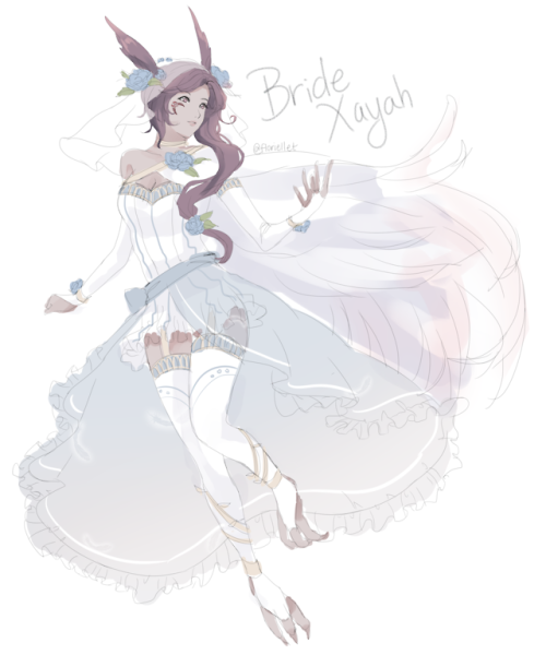 my take on bride xayah.