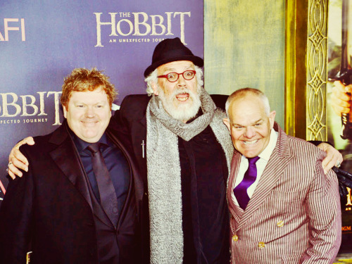 the-hobbit:Stephen, John, & Mark @ NY Premiere