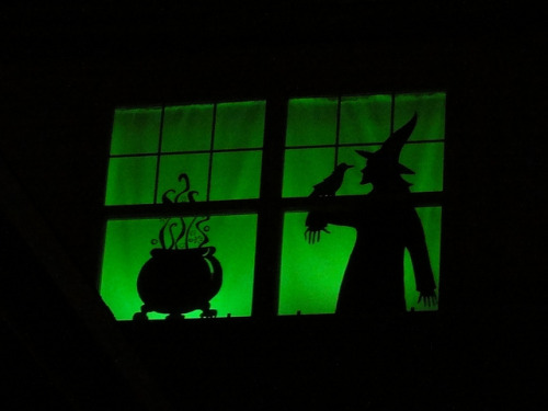 autumn-whimsy:Witch and Caldron Window Silhouette by Birshykat...