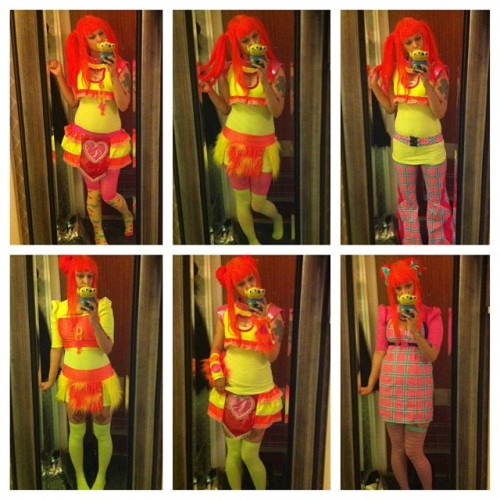 orangehair kissmekillme cyberpop cyberfashion cyberdog