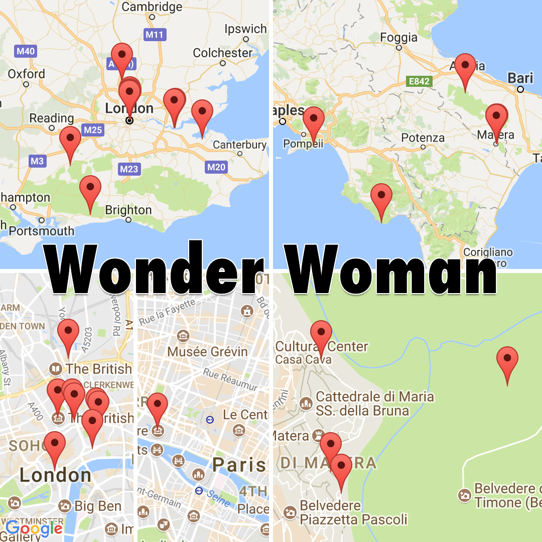 Moviemaps Feature Friday Wonder Woman 2017 Diana Of