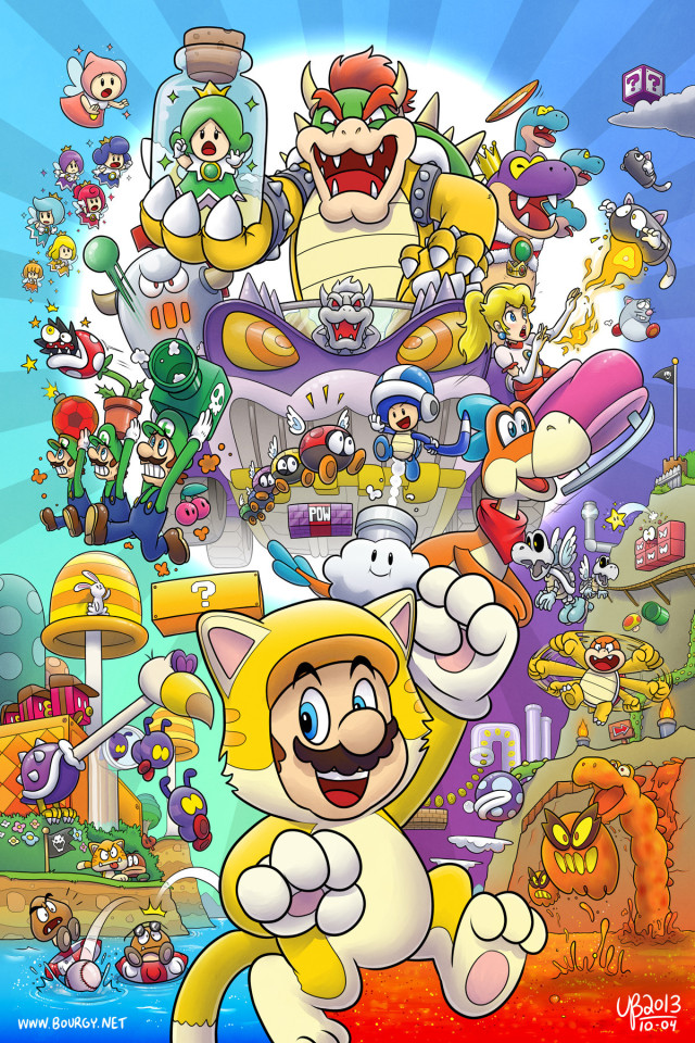 Ask Pom Pom, justusducks This Super Mario 3D World fanart...