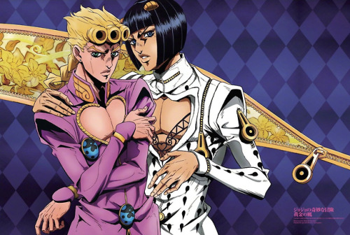 highdio:Giorno and Bruno (Animage Magazine, November 2018).