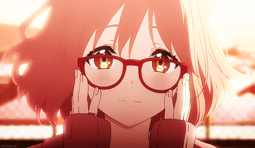 Resultado de imagem para anime smile blush gif