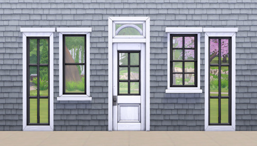 simplistic-sims4:#NoMoreDingyDoors - Exterior EditionNothing...