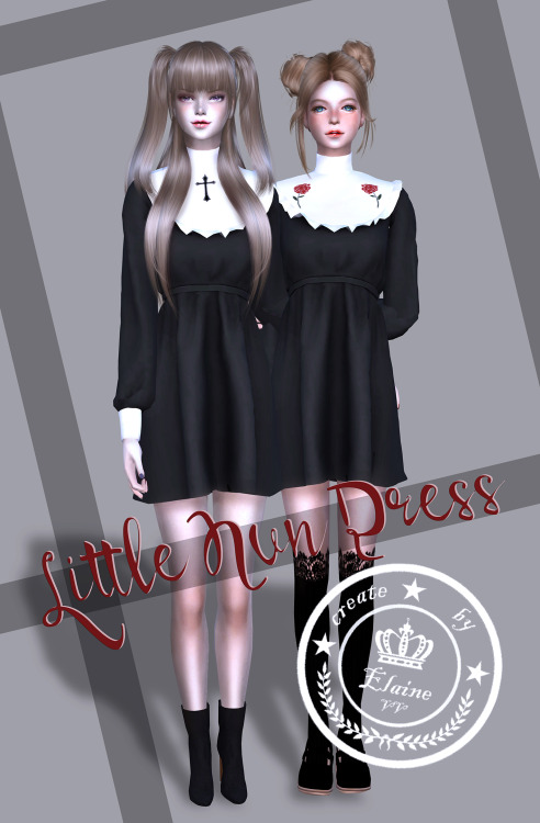 elainevv:【 Little Nun Dress】Download ( SimFileShare )If not...