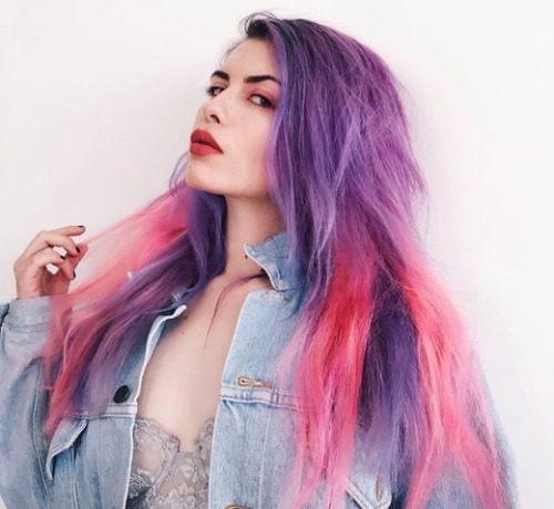colorful hair on Tumblr