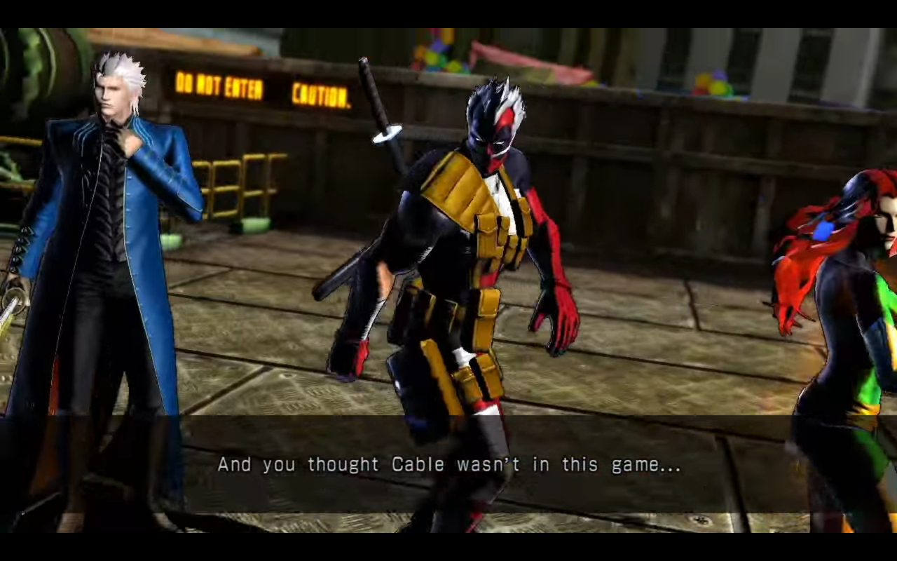 Bison Ii Winquote Deadpool With The Cablepool Costume