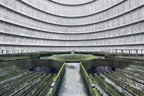 abandonedandurbex:Inside an abandoned cooling tower [1800x1201]...