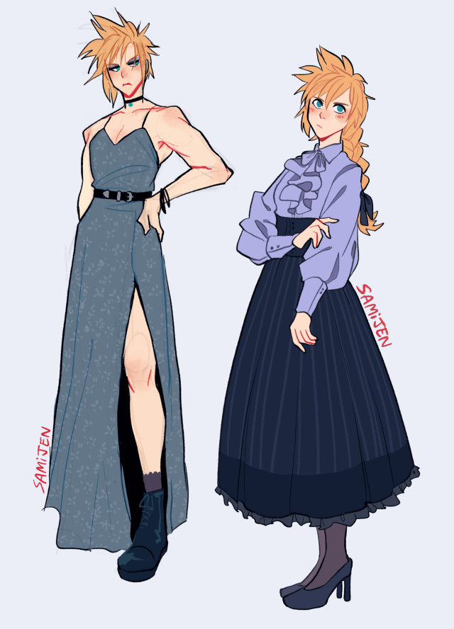 cloud in a dress what will he do👠