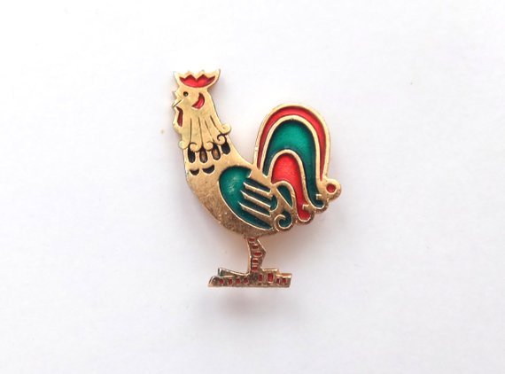 Rooster pin