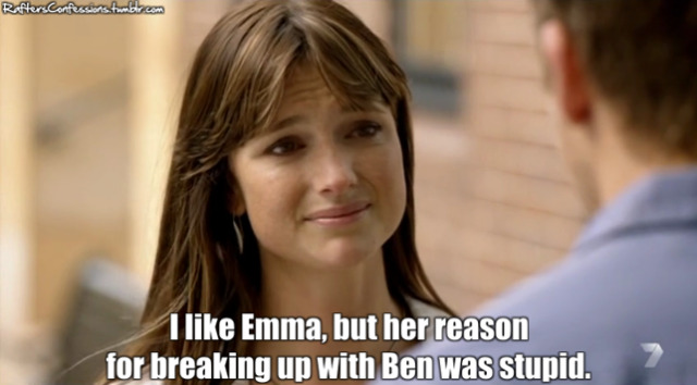 Packed to the Rafters Confessions - Full confession: “I like Emma, but ...