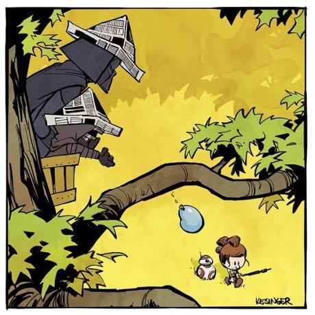 prison-mikes-bandana:More Calvin and Hobbes Star Wars...