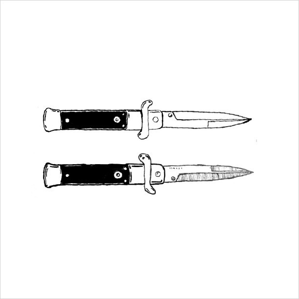 ILÆSTETIK, #switchblade #knives #drawing