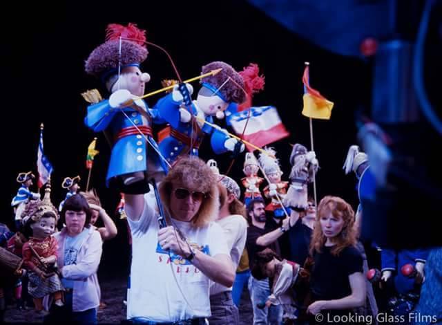 Steve Whitmire and other Performers on the set of Muppet Vision 3D.
