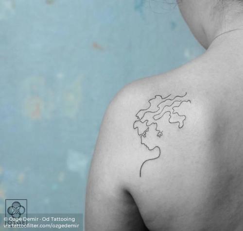 By Ozge Demir · Od Tattooing, done at Tattoom Gallery, Istanbul.... ozgedemir;line art;women;facebook;shoulder blade;twitter;minimalist;medium size;other