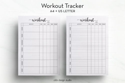 exercise session tracker Tumblr graphic regarding Workout Tracker Printable titled exercise routine tracker Tumblr