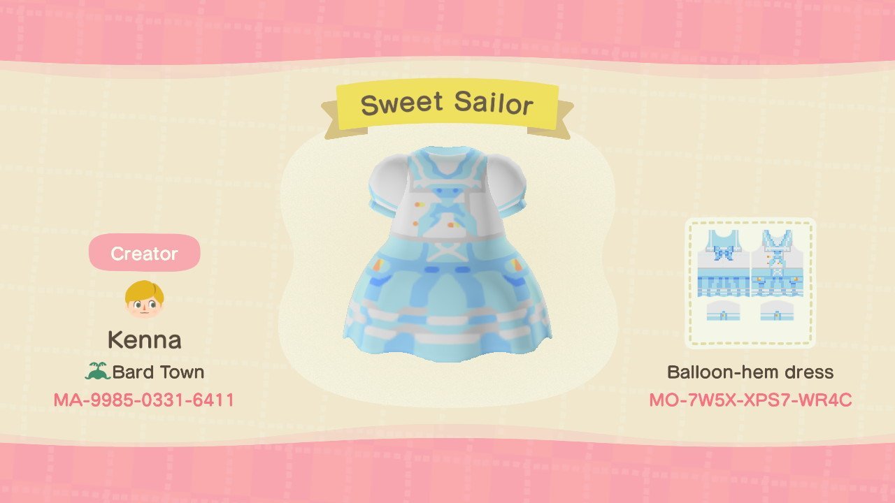 Lolita Fashion Dress Codes For Animal Crossing New Horizons